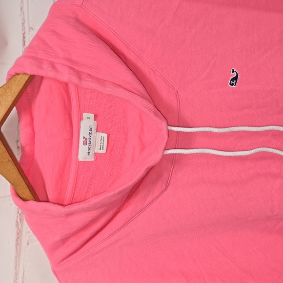 Vineyard Vines Funnel Neck Oversized Sweatshirt Pink Womens Size S - Picture 2 of 13